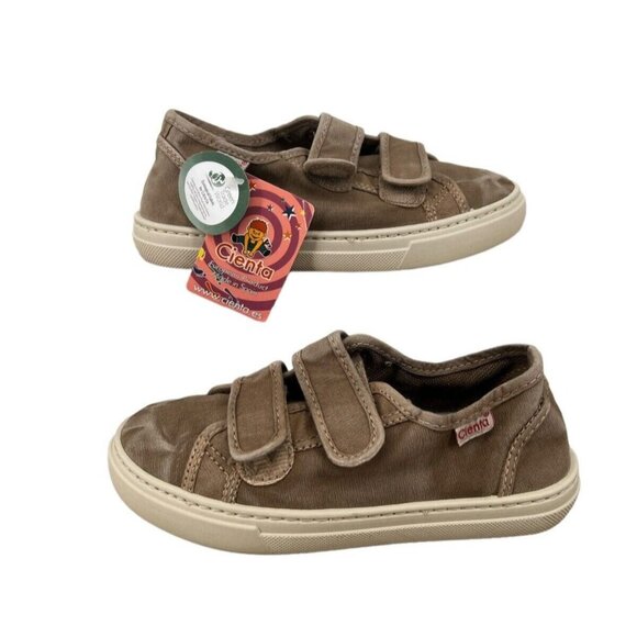 Cienta Kids #83777 Hook & Loop Girls Shoes- Washed Beige - Pick Size - Picture 2 of 8